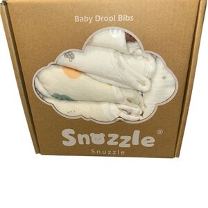 Baby Drool Bibs - Cream and Multicolor